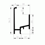 LUVEMA Aanslagprofiel Lu-B4.30.G geanodiseerd - Afbeelding 3