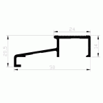 LUVEMA Dorpelprofiel Lu-S3.G geanodiseerd