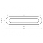 INTERSTEEL Briefplaat Binnendraaiend Ovaal Met Veer RVS - Afbeelding 2