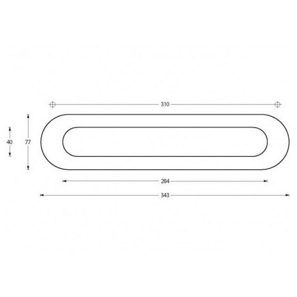 INTERSTEEL Briefplaat Binnendraaiend Ovaal Met Veer RVS - Afbeelding 2