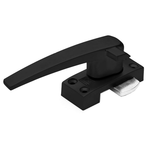 01305112009.jpg DX Raamboompje Standaard met Nok Links epoxy Zwart RBM L 1200 BE - Afbeelding 1