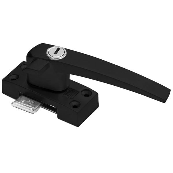 01305213009.jpg DX Raamboompje Cilinderslot met Nok Rechts SKG* epoxy Zwart (Incl. Sluitkom) RBM R 1300 BE - Afbeelding 1