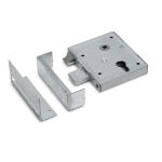 DX Poortslot met Deurkrukgarnituur PC55 DM60 Verzinkt (LS/RS)