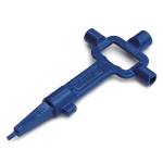 DX Bouwsleutel Zamac Blauw (Alleen voor bediening Dagschoot)