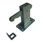 DX Deurvastzetter Met Opvangoog Heavy Duty Vloermodel Verzinkt DVZ HD V