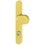 HOPPE Smalschild KTB PC92 Buitenschild met Knop M86G/3359ZA Messing SKG***