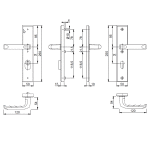 HOPPE London Veiligheidsbeslag KTB PC92 KR/KR 113/2236ZA/2214 F1 DD35-40 SKG*** - Afbeelding 2