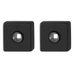 HOPPE Krukrozetten Vierkant met Krukveer DD:37-42 52x52mm 52KV Zwart