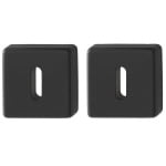 HOPPE Sleutelrozetten Vierkant DD:37-42 52x52mm 52KVS Zwart