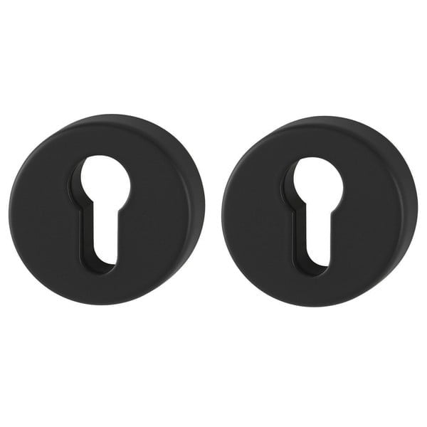 11592916.jpg HOPPE Cilinderrozetten Rond DD:37-42 ?52 42KVS Zwart - Afbeelding 1