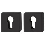 HOPPE Cilinderrozetten Vierkant DD:37-42 52x52mm 52KVS Zwart