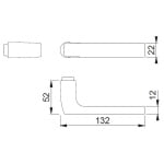 HOPPE Dallas Halve Deurkruk Gatdeel (Snelstift) 1643 Zwart - Afbeelding 2
