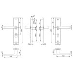 HOPPE Dallas Veiligheidsbeslag KTB PC55 KR/KR 1643/3332ZA/3310 Zwart SKG*** - Afbeelding 2