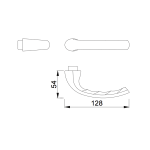 HOPPE Tokyo Halve Deurkruk Gatdeel (Snelstift) 1710 F1 - Afbeelding 2