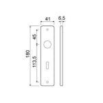 DX/AMI Binnendeurschilden Geheel Blind 180/41 RH Zwart KS GB BE - Afbeelding 2