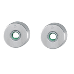 HOPPE Krukrozetten Klik E52K 52x52mm RVS DD37-42mm