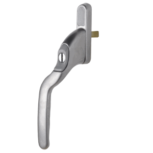 WINLOCK Raamkruk Afsluitbaar Sleutel 80007 Mat Verchroomd Links Verkropt 8x40mm 0142-01-3 SKG**