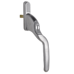 WINLOCK Raamkruk Afsluitbaar Sleutel 80007 Mat Verchroomd Rechts Verkropt 8x40mm 0142-02-3 SKG**