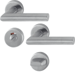 HOPPE Amsterdam Binnendeurbeslag Rozettengarnituur E1400Z/42KV/42KVS WC RVS DD37-42mm