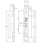 NEMEF Veiligheidsslot Zelfsluitend 4100 Plus 4109/28 Afgerond PC55 DM50 RVS Din LS/RS SKG** - Afbeelding 3