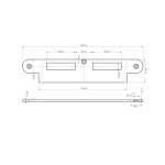 MAUER 454 D+N Sluitplaat Afgerond RVS LS/RS