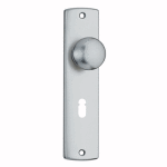 AXA Curve Kastdeurschild met Deurknop SL56 F1 Geanodiseerd 180x41mm 6350-70-91/56E