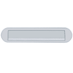 HOPPE Briefplaat 454 Ovaal Zonder Veer DD38-57mm F1