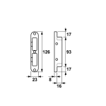 AXA Veiligheidssluitkom voor 7415 Zwart Din LS/RS 7415-35-66/55E - Afbeelding 2