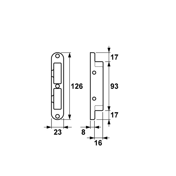 AXA Veiligheidssluitkom voor 7415 Zwart Din LS/RS 7415-35-66/55E - Afbeelding 2