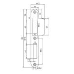 NEMEF Sluitplaat Afgerond voor 644/646/649/666/669 P646/17 RVS Din RS