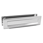MARIANI Briefplaat Ellen Glans Chroom (Excl. Tochtborstel)