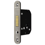 NEMEF Veiligheidsbijzetslot 4228/27 Afgerond DM60 RVS Din LS/RS SKG** (Incl. Sluitplaat)