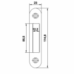 NEMEF Sluitplaat Haakschoten P4915/12 - Afbeelding 2