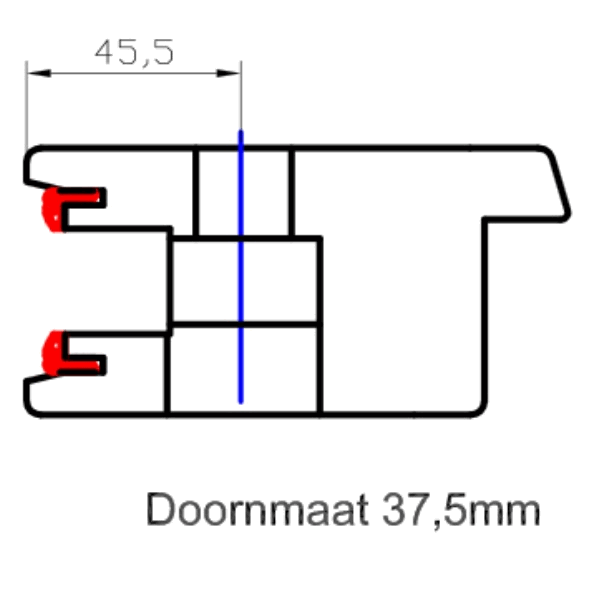 MACO Hefslot DM37,5 PC69 Gr.3 GH:1000 DH:1660-2160 F1  214417 - Afbeelding 2
