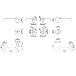 HOPPE Paris Binnendeurbeslag Rozettengarnituur E138Z/42KV/42KVS WC RVS DD37-42mm - Afbeelding 2