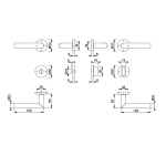 HOPPE Amsterdam Binnendeurbeslag Rozettengarnituur E1400Z/42KV/42KVS WC RVS DD37-42mm - Afbeelding 2