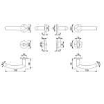 HOPPE Trondheim Binnendeurbeslag Rozettengarnituur E1430Z/42KV/42KVS WC RVS DD37-42mm - Afbeelding 2