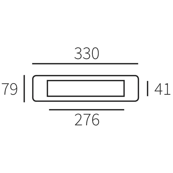 MARIANI Briefplaat Ellen Messing Gebruineerd (Excl. Tochtborstel) - Afbeelding 2