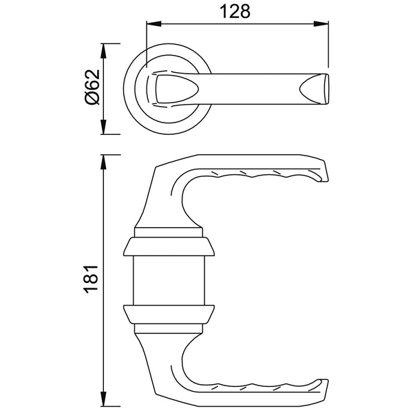 HOPPE HCS Binnendeurbeslag met Vrij/Bezet A113 RGSK/OL London (Stomp) DD38-43 F1-2 - Afbeelding 2