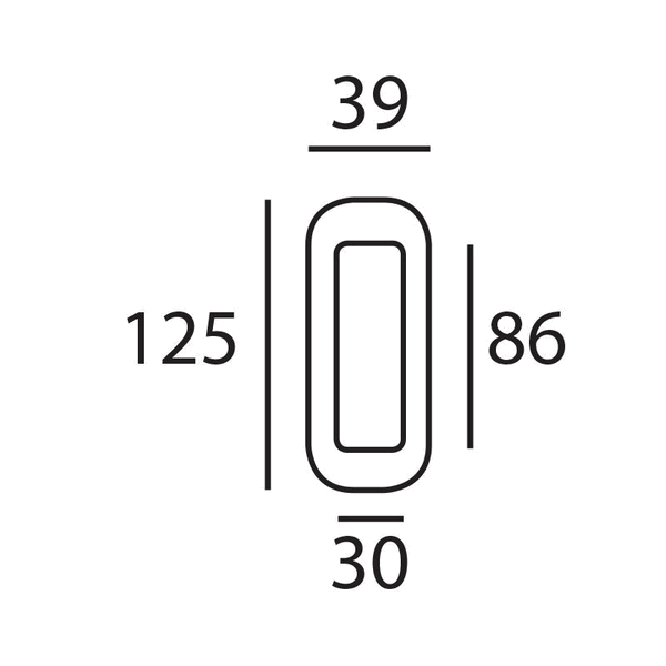 inca_5.gif MARIANI Schuifdeurkom Inca 86-128x30-39mm Messing Gebruineerd - Afbeelding 2