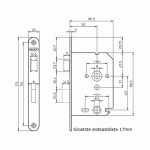 NEMEF 1200 Serie Binnendeurslot Badkamer/Wc-Slot DM50 WC63 1264/35 Gelakt Din RS (excl. Sluitplaat) - Afbeelding 2