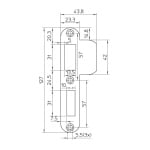 NEMEF Sluitplaat Afgerond voor 1279 P1279/17 RVS Din LS - Afbeelding 2