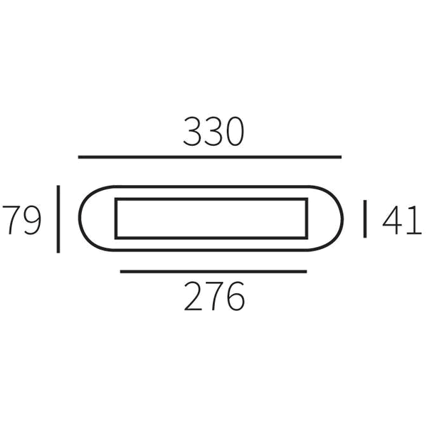 MARIANI Briefplaat Ronald Puur Zwart (Excl. Tochtborstel) - Afbeelding 2