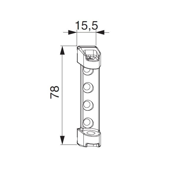 MACO Schaarlager PVC Positioneringsnok: 3mm 100kg Multitrend Wit 204039 - Afbeelding 3