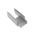 MACO Aansteekdeel L=30mm alu profiel stolpespagn. Grijs MU  40522