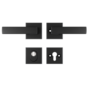 AXA Veiligheidsbeslag Edge Plus Rozet Kerntrek Kr/Kr Cube F8/Zwart SKG***