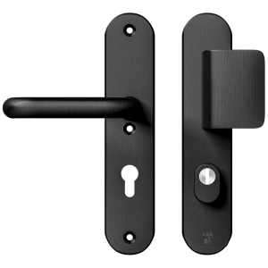 AXA Veiligheidsbeslag Oval Plus Kerntrekbeveiliging Duwer/Kr PC72 F8/Zwart SKG***