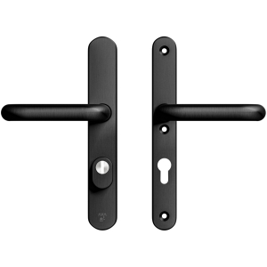 AXA Smaldeurbeslag Oval Plus Kerntrekbeveiliging Kr/Kr PC72 F8/Zwart SKG***