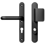 AXA Smaldeurbeslag Oval Plus Kerntrekbeveiliging Duwer/Kr PC72 F8/Zwart SKG***