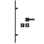 AXA Voordeurbeslagset Amsterdam 900mm Kerntrekbeveiliging DD:38-40 Zwart SKG***